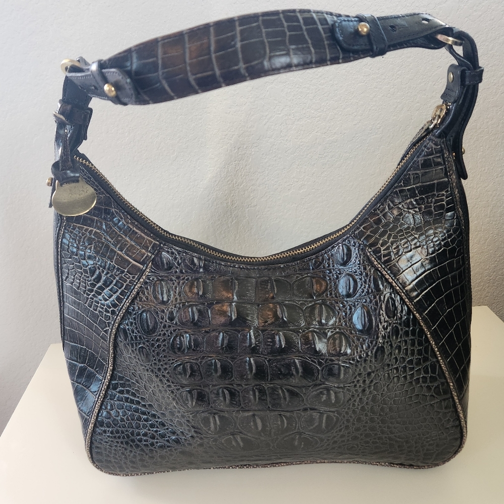 Brahmin Croc Shoulder Bag